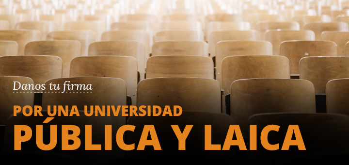 por una universidad publica y laica