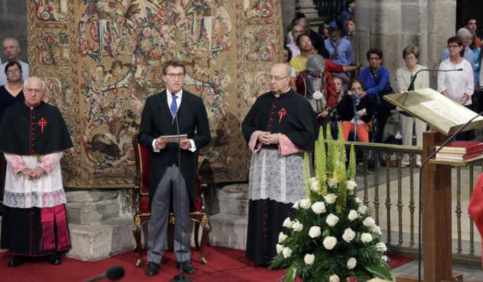 Feijoo ofrenda santiago 2015 a