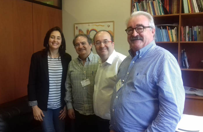 reunion Europa Laica con Iceta PSC en el Parlament Catalunya 2017