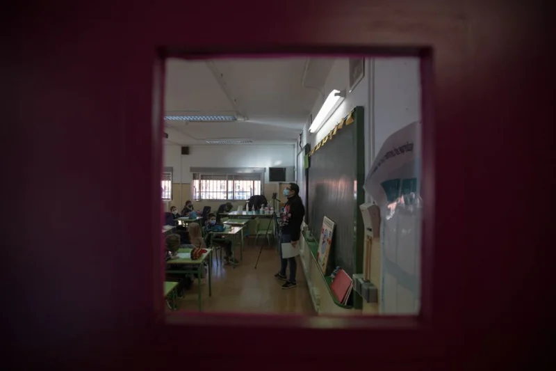 Clase en un colegio concertado de Madrid