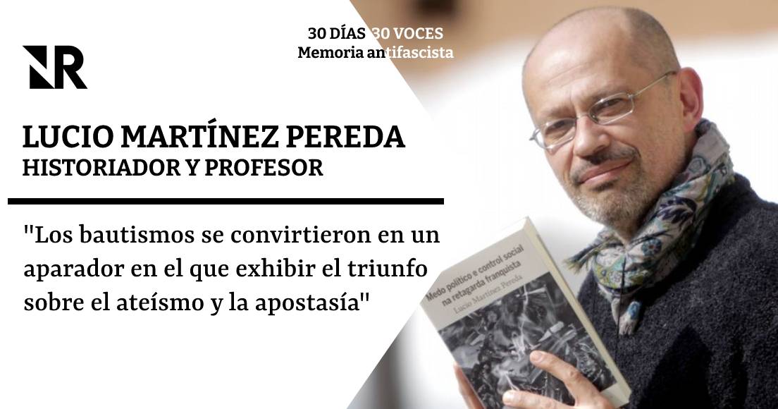 Cartel con la imagen del autor Lucio Martínez Pereda