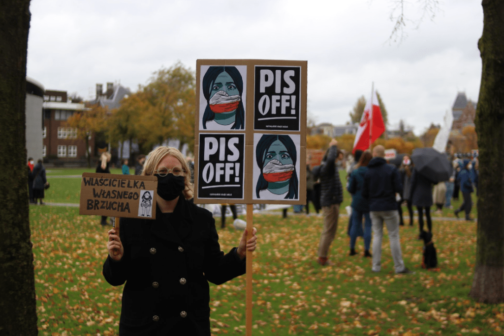 Protesta feminista en Polonia