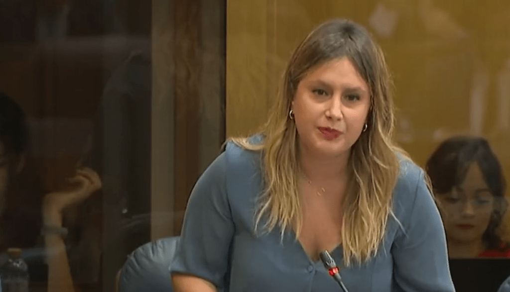 Alejandra Jacinto, portavoz de Unidas Podemos en la Asamblea de Madrid
