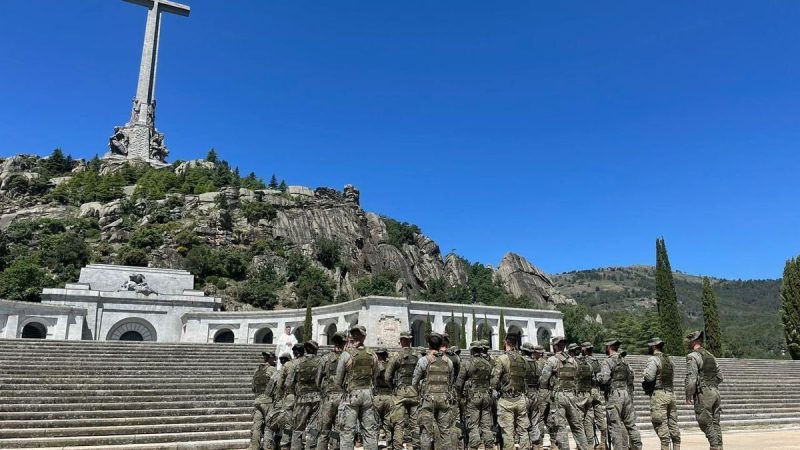 Militares del Ejército de Tierra en el Valle de los Caídos