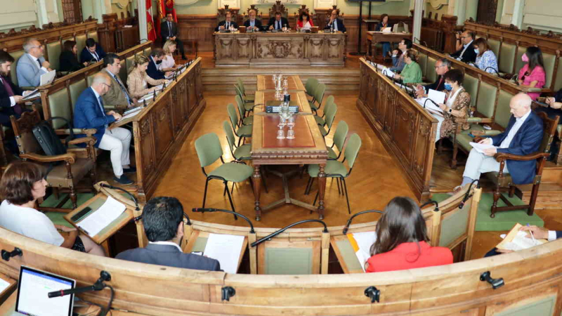 Pleno Municipal en el Ayuntamiento de Valladolid