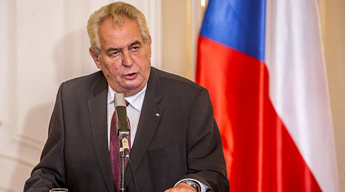 Milos Zeman, presidente de la República de Chequia