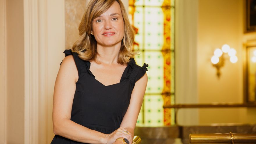 Pilar Alegría, en la sede del Ministerio de Educación. Patricia J. Garcinuño