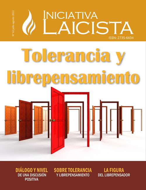 Portada de la edición 62 de Iniciativa Laicista