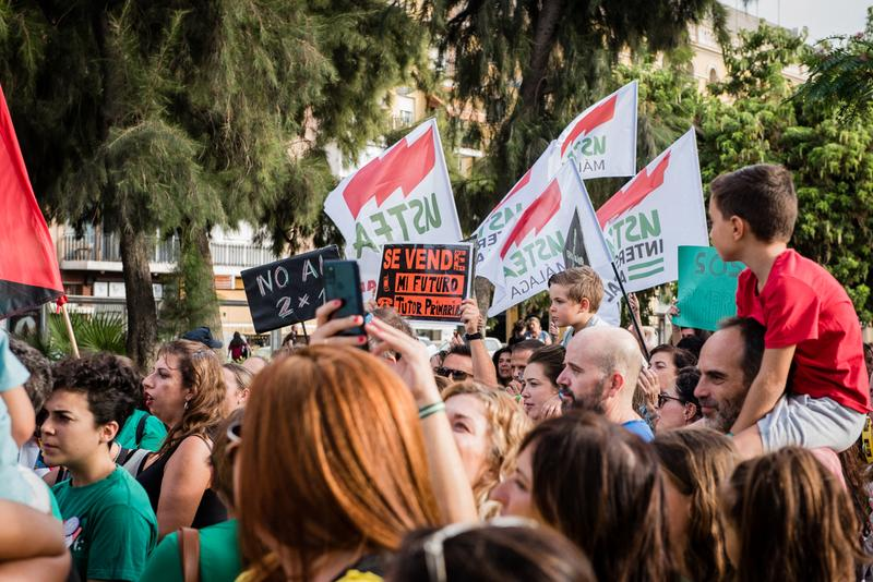 Manifestación por la educación pública- Mauri Buhigas
