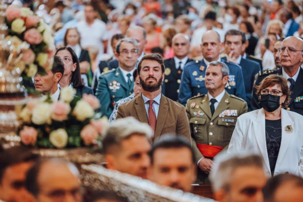 Juan García-Gallardo, en el día de la Virgen de San Lorenzo, en Valladolid. — TWITTER