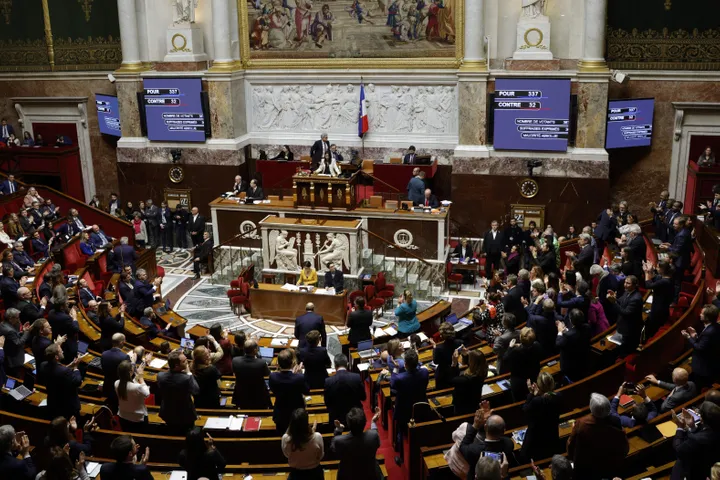 La Asamblea Nacional de Francia. Foto: GEOFFROY VAN DER HASSELT via Getty Images