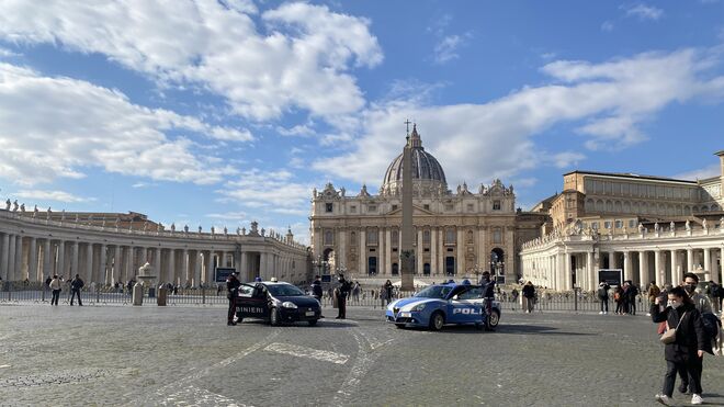 Seguridad en torno a la Basílica de San Pedro