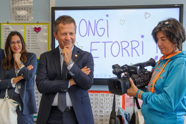 Jokin Bildarratz en el inicio del curso escolas 2022-2023. Foto: IREKIA