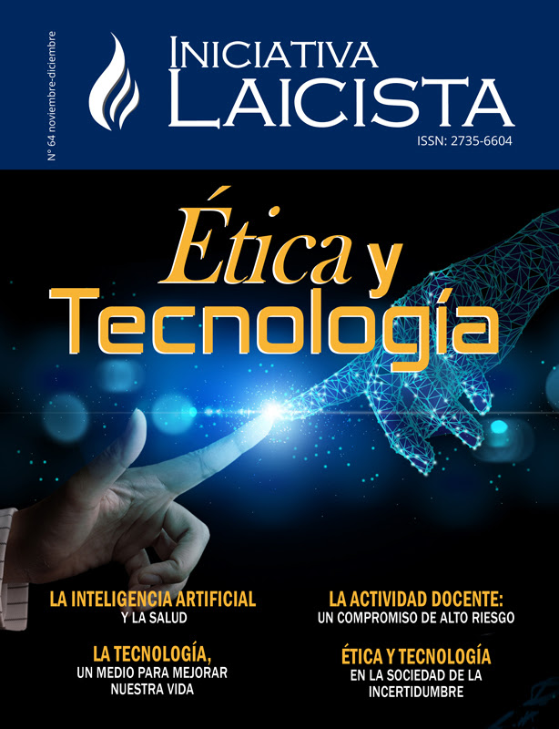 portada de la edición 64 de la revista Iniciativa Laicista