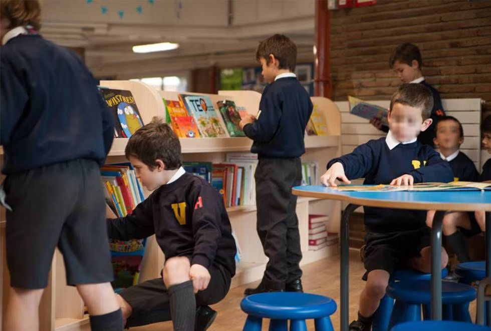 Alumnos del colegio Viaró Global School de Sant Cugat del Vallès (Barcelona).