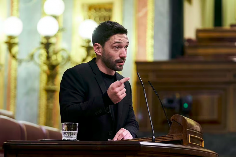 Sergi Miquel, diputado del PdeCat e impulsor de la reforma de la ley de mecenazgo, el 21 de diciembre de 2021 durante un debate en el Congreso.Europa Press News (Europa Press via Getty Images)