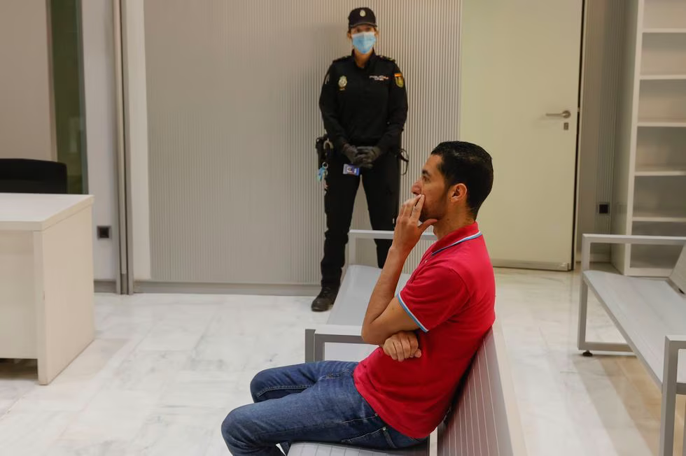 Bilal Jfita, durante el juicio en la Audiencia Nacional, el pasado abril.