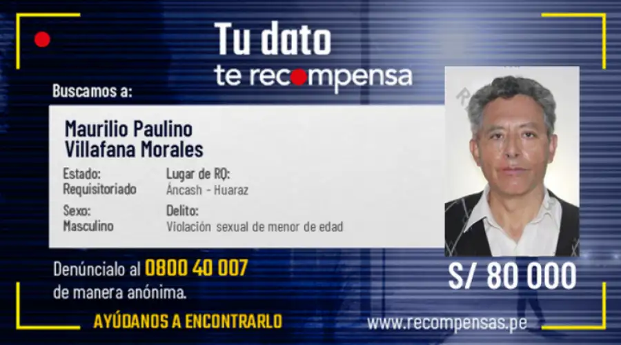 Maurilio Villafana Morales. Crédito: Ministerio del Interior