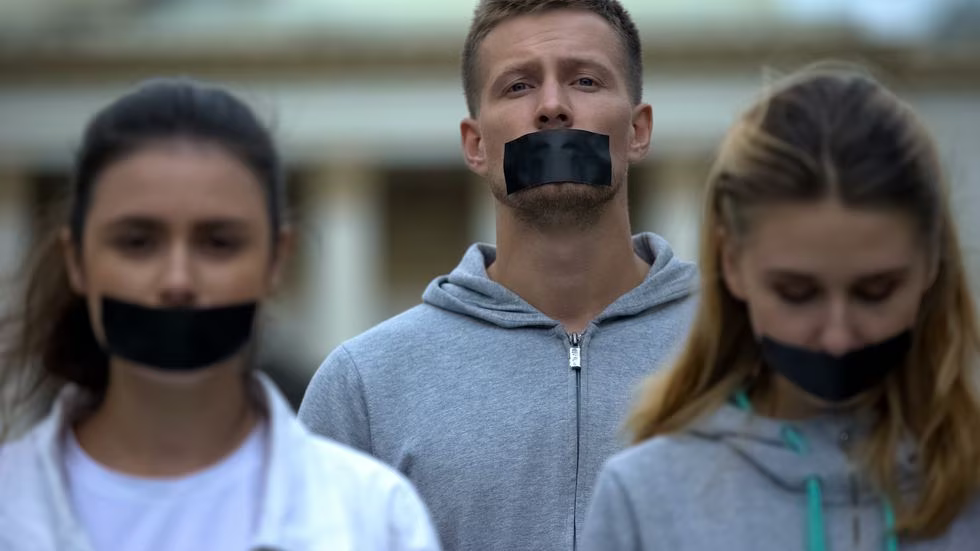 Una manifestación por la libertad de expresión, el 16 de septiembre de 2019.