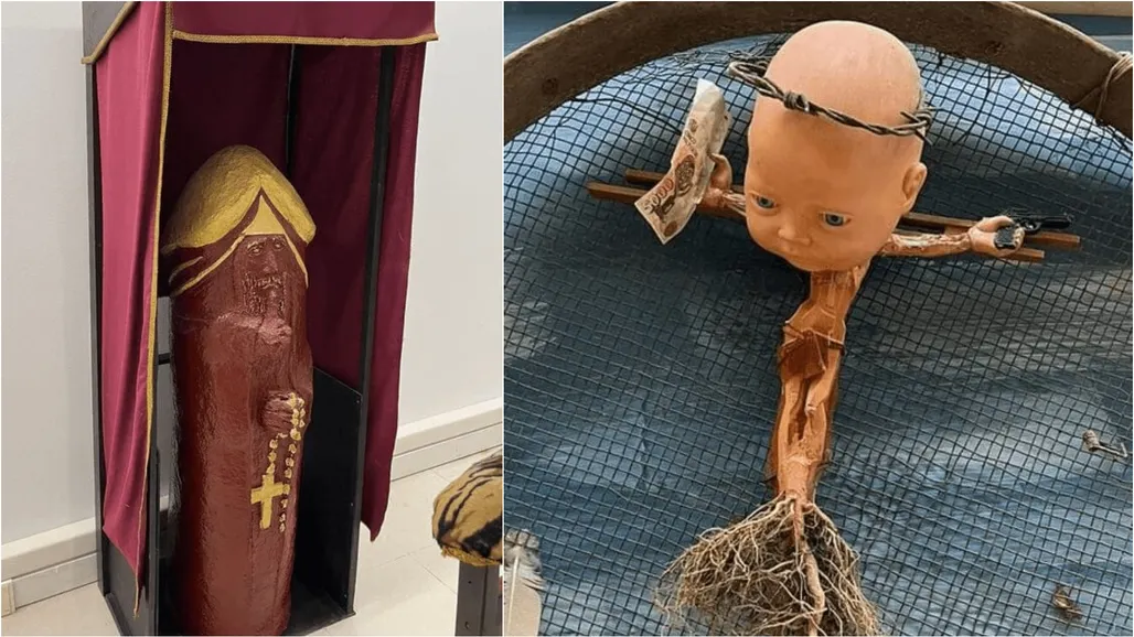 Investigan una exposición con curas en forma de pene por posible delito contra los sentimientos religiosos | laSexta.com