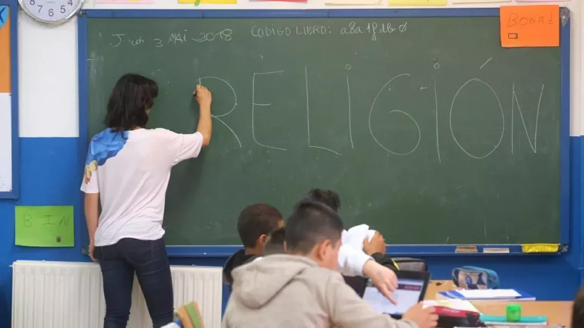Una clase de religión.