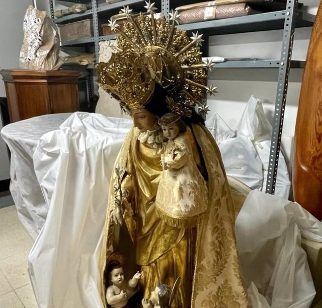 Archivo - Imagen de la Virgen de los Desamparados retirada del Ayuntamiento que regresará a las dependencias del consistorio. - PP AYUNTAMIENTO DE VALÈNCIA - Archivo