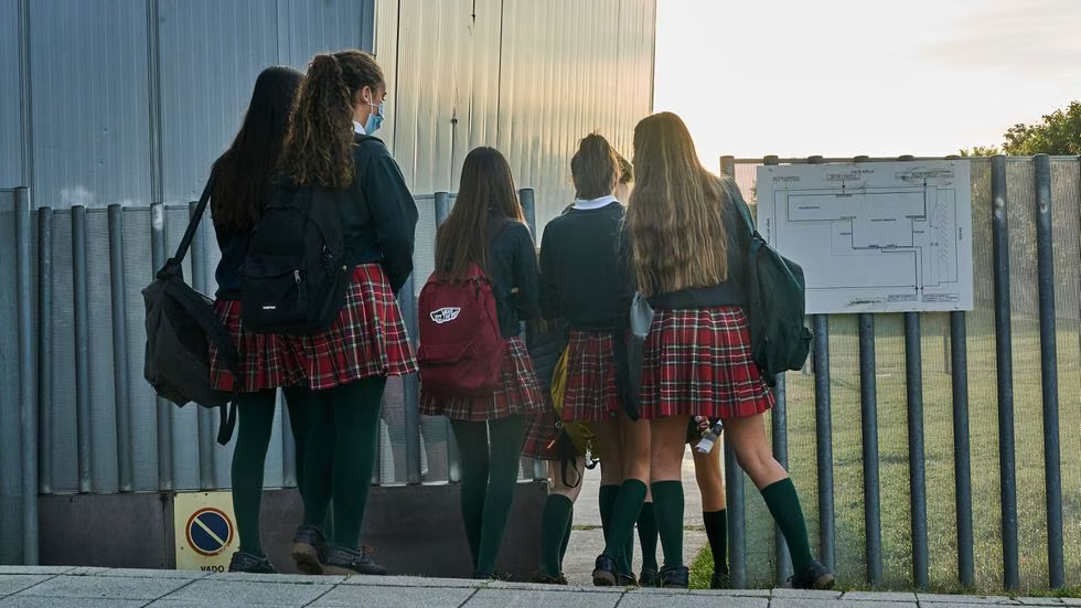 Colegio Miravalles-El Redin, en Pamplona, en septiembre de 2021.L. Rico