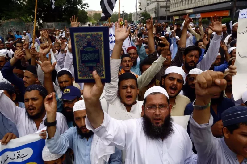 Protesta en Pakistán contra la quema de una copia del Corán en Suecia, a 7 de julio de 2023. — Ppi Via Zuma Press Wire / Dpa / Europa Press.