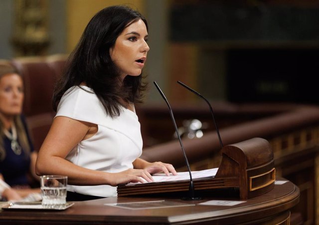 La portavoz de VOX en el Congreso, Pepa Millán, interviene durante una sesión plenaria en el Congreso de los Diputados. - Eduardo Parra - Europa Press