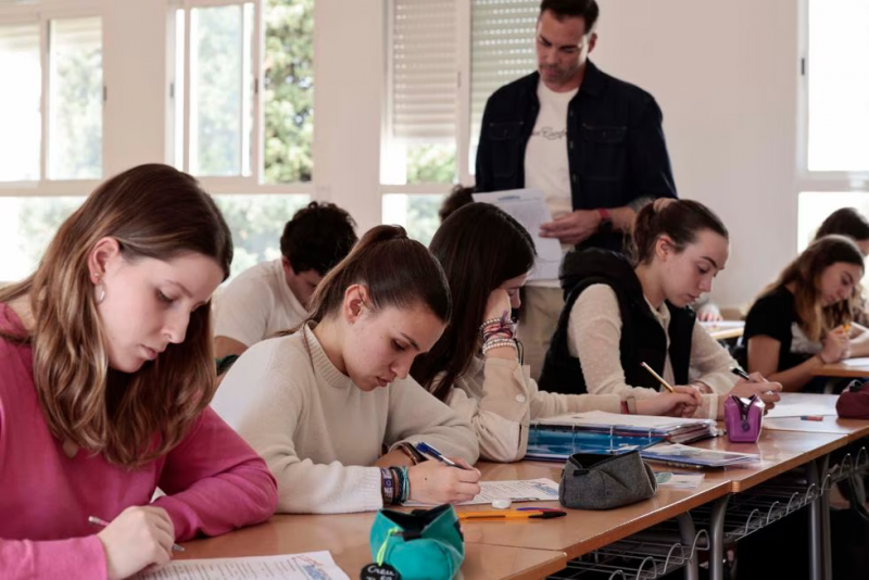 Una clase de bachillerato en un instituto público.Ana Escobar