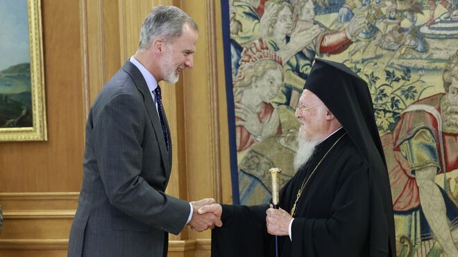 Felipe VI recibe a Bartolomé en la Zarzuela Casa de S.M. el Rey