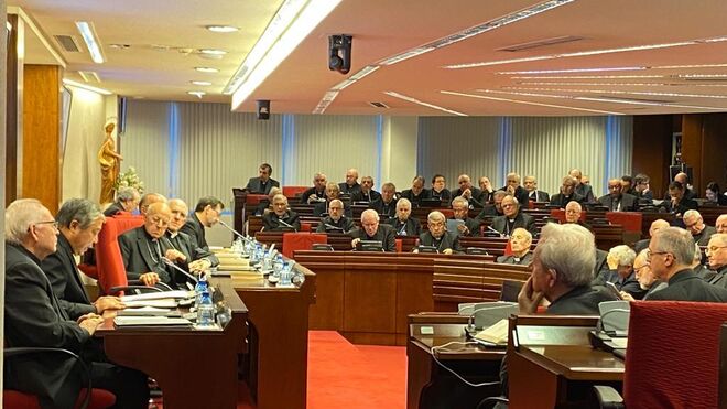 El Nuncio, durante su intervención ante la CEE