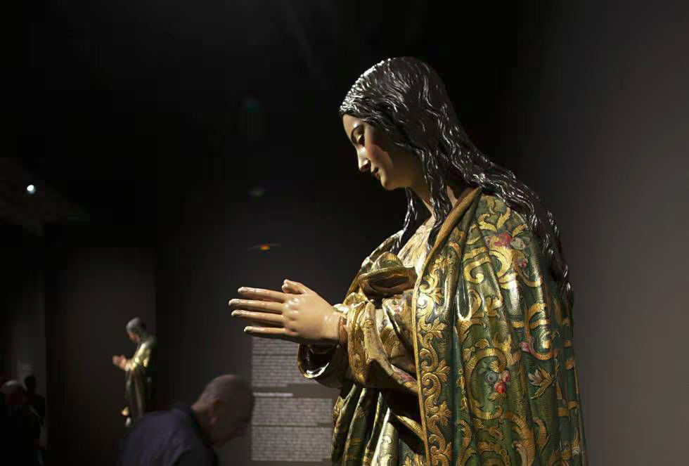 Escultura de la Inmaculada Concepción, del escultor Juan Martínez Montañés, en el Museo de Bellas Artes de Sevilla, en 2019.PACO PUENTES (EL PAIS)