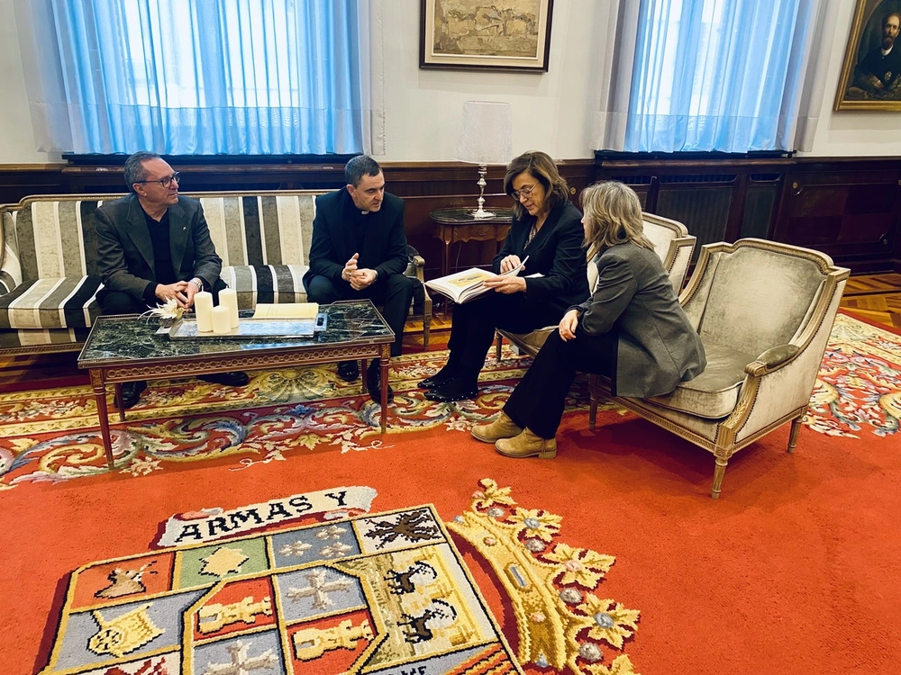 El obispo, recibido en la Diputación y el Ayuntamiento - Foto: DP