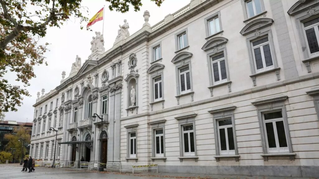 Fachada del edificio del Tribunal Supremo. Europa Press