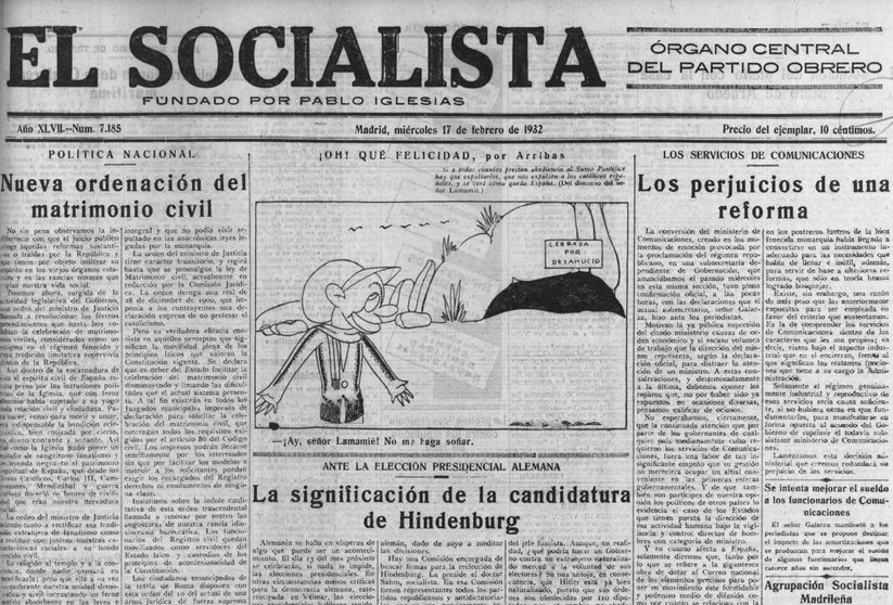 Número 7185 de El Socialista