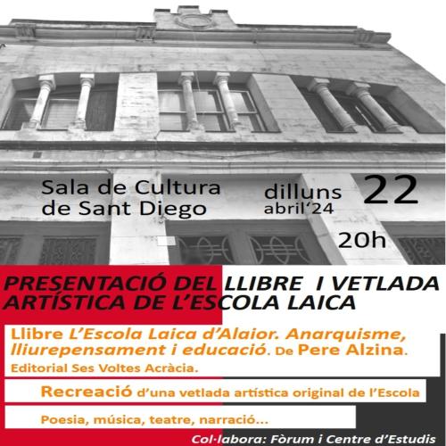 Cartel de presentación del libro