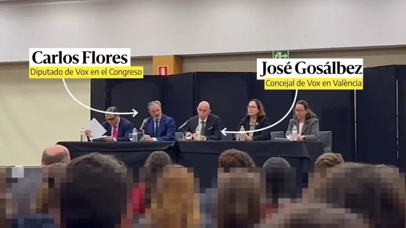 Cargos de Vox adoctrinan contra el aborto a alumnos de la ESO en un acto organizado por el Ayuntamiento de València.