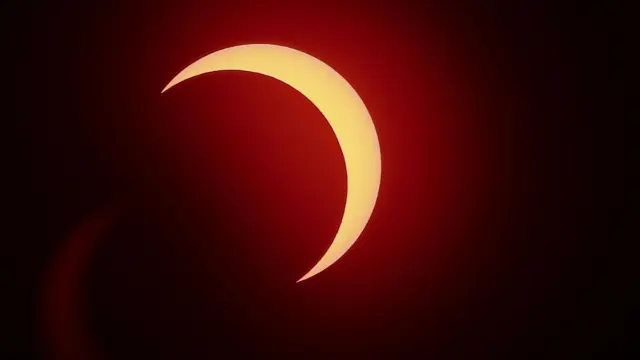Imagen de archivo de un eclipse solar.
