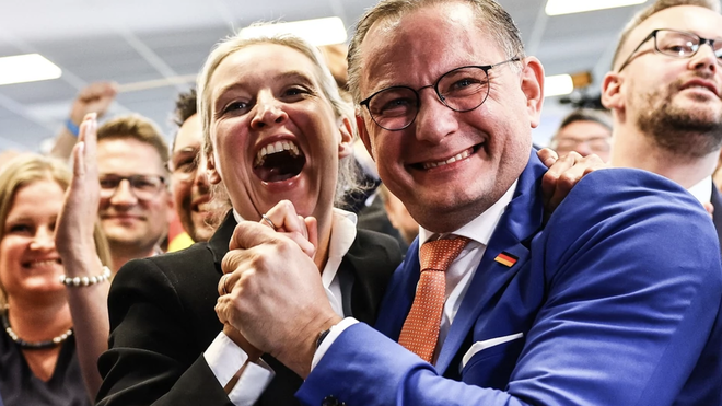 Dirigentes del AfD celebran su gran avance en las elecciones europeas EFE