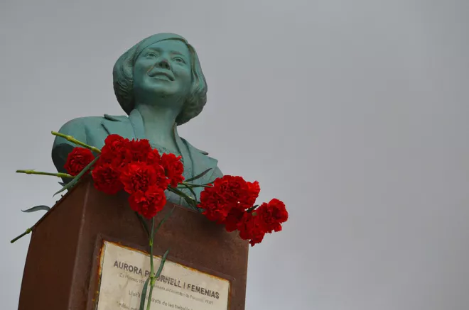 Busto de Aurora Picornell en Palma de Mallorca. DANI DOMÍNGUEZ