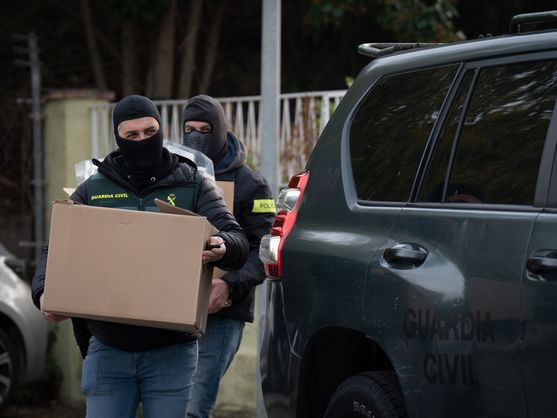 Dispositivo de la Guardia Civil contra el terrorismo yihadista el pasado enero. (Europa Press/David Zorrakino)