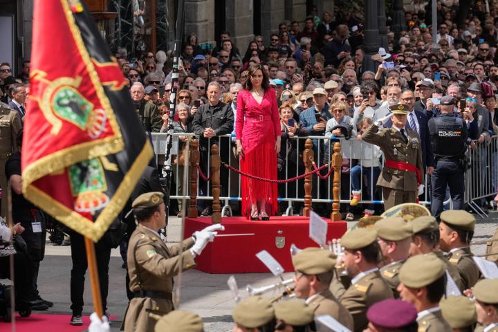 La presidenta de la Comunidad de Madrid, Isabel Diaz Ayuso, este 2 de mayo.EFE