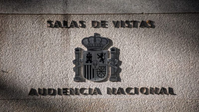 Fachada de sala de vistas de la Audiencia Nacional. Europa Press