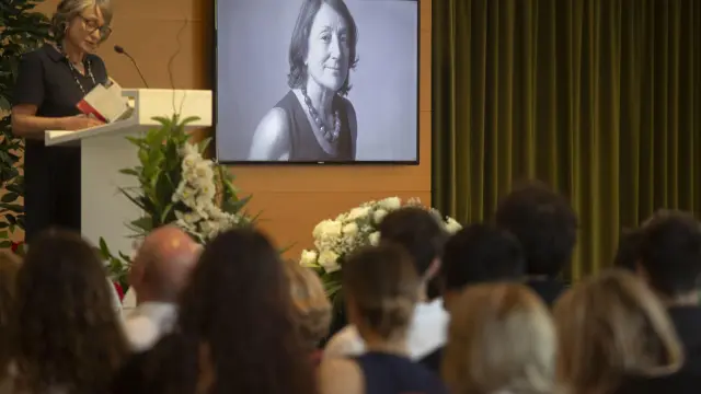 Ceremonia de despedida a Rosa Regàs.EFE