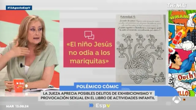 Elisa Beni comenta el cómic satírico.ATRESPLAYER