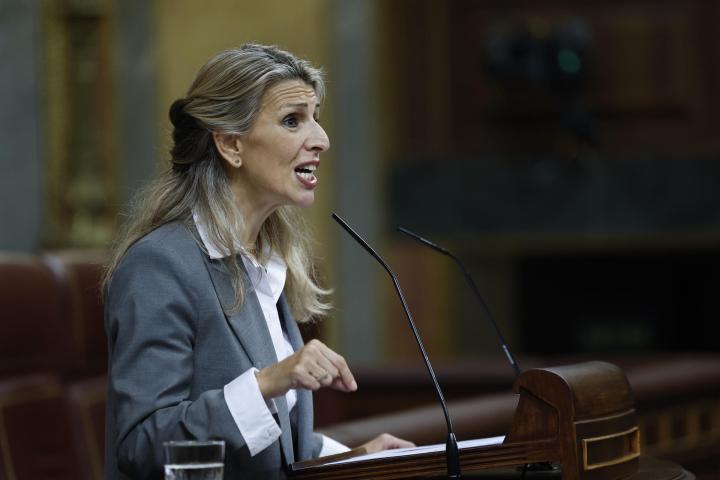 La vicepresidenta segunda del Gobierno y ministra de Trabajo, Yolanda Díaz,EFE/ Chema Moya