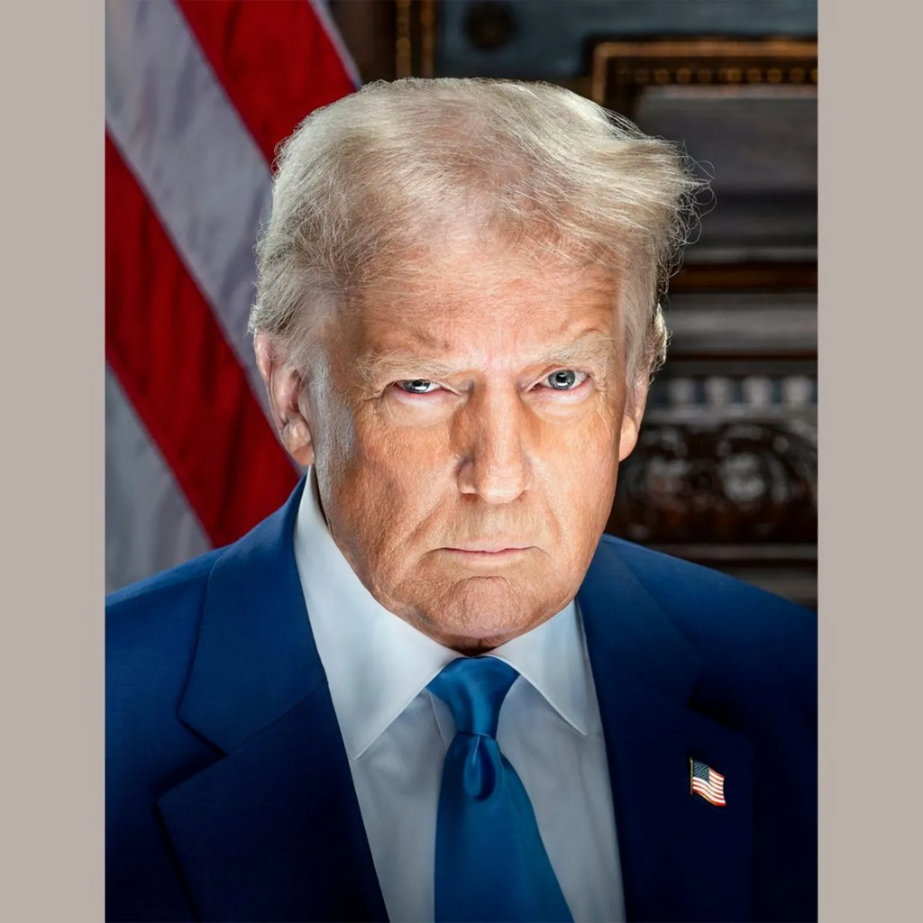 Retrato oficial de Donald Trump