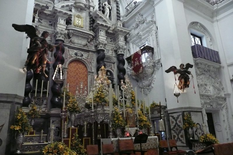 VIRGEN DEL ROSARIO La patrona de Cadiz en su paso procesional