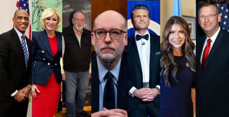 Los rostros evangélicos del Gobierno Trump / Fuente: Redes Sociales. (Canva)